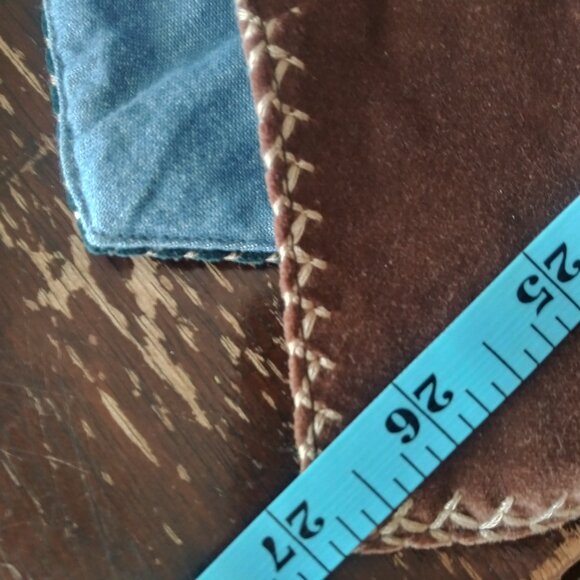 Vintage Red Ridge Outfitters Patchwork Quilted Denim Vest Women's Large - Picture 5 of 5